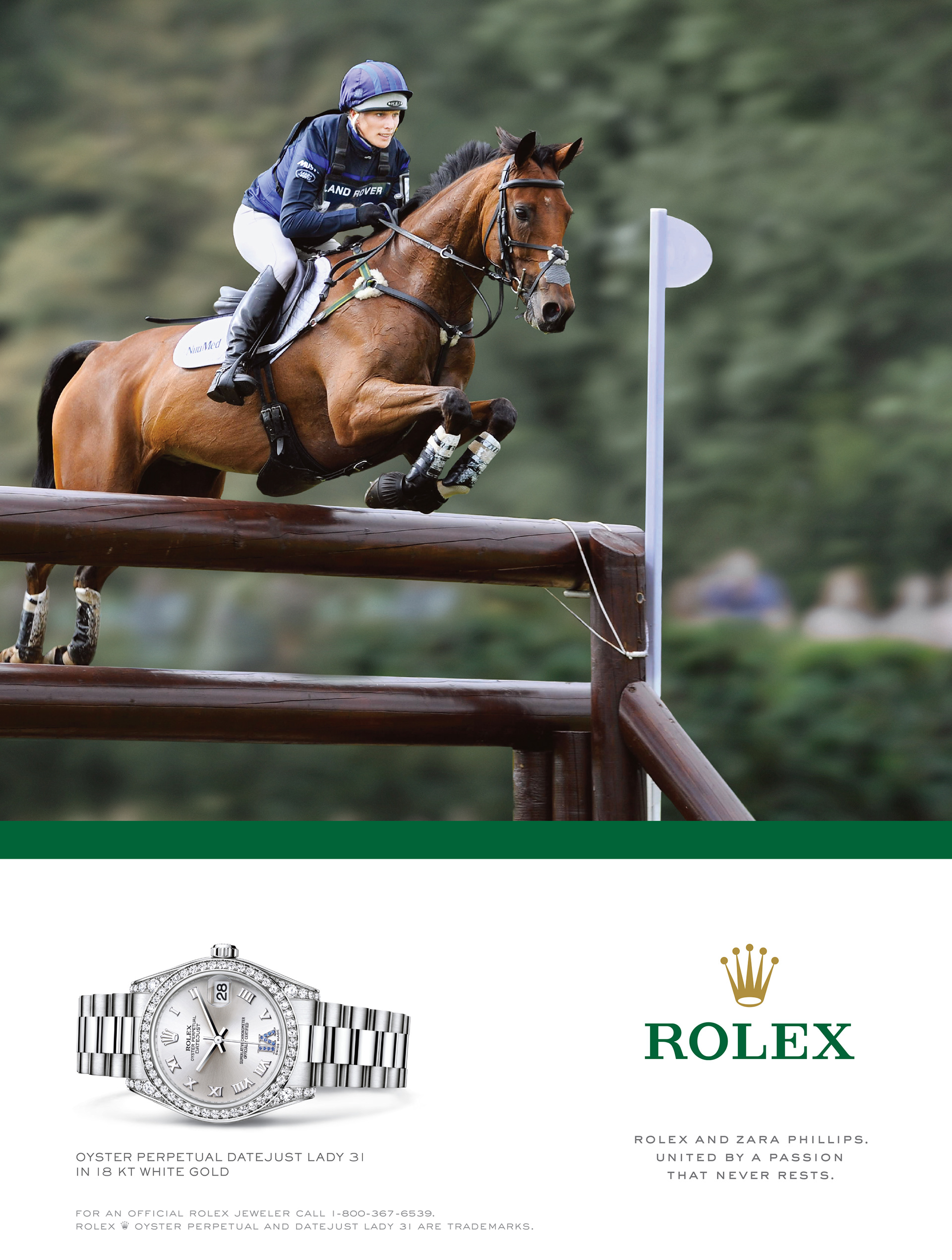 Rolex — luxury watch advertising.