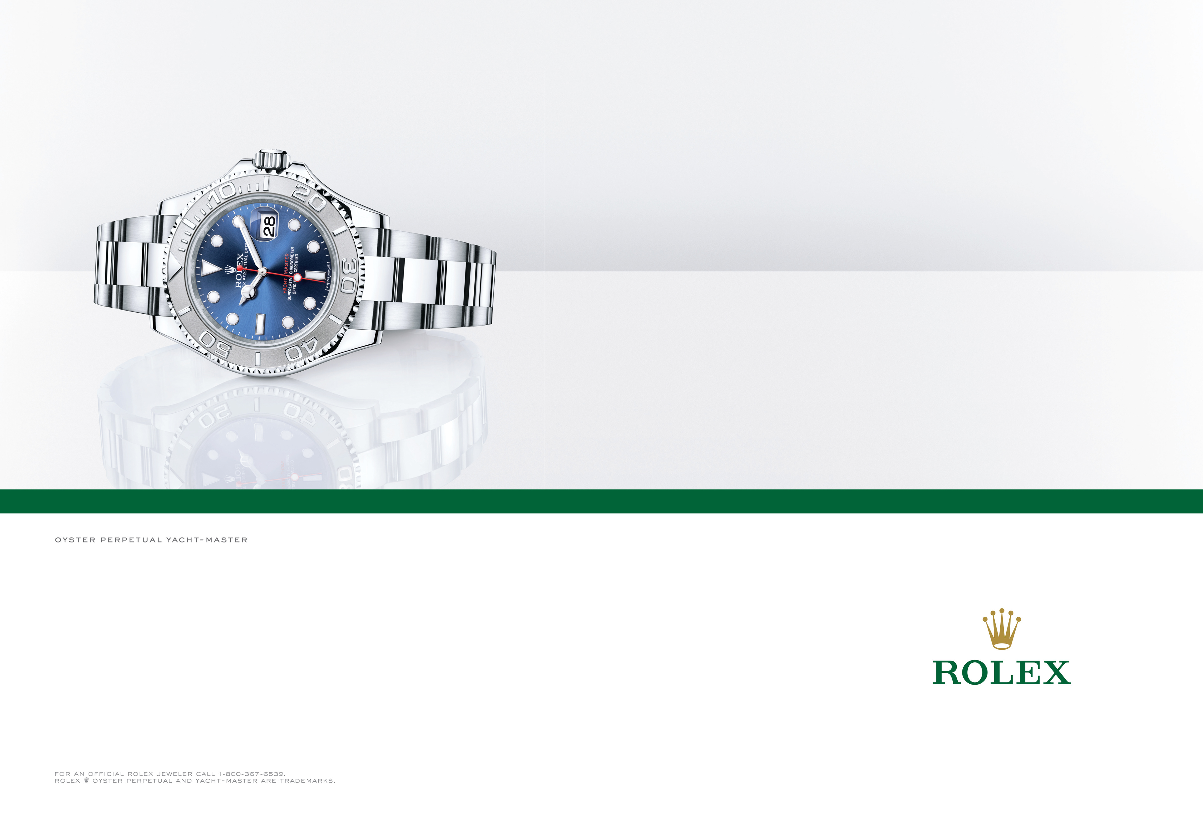 Rolex — luxury watch advertising.
