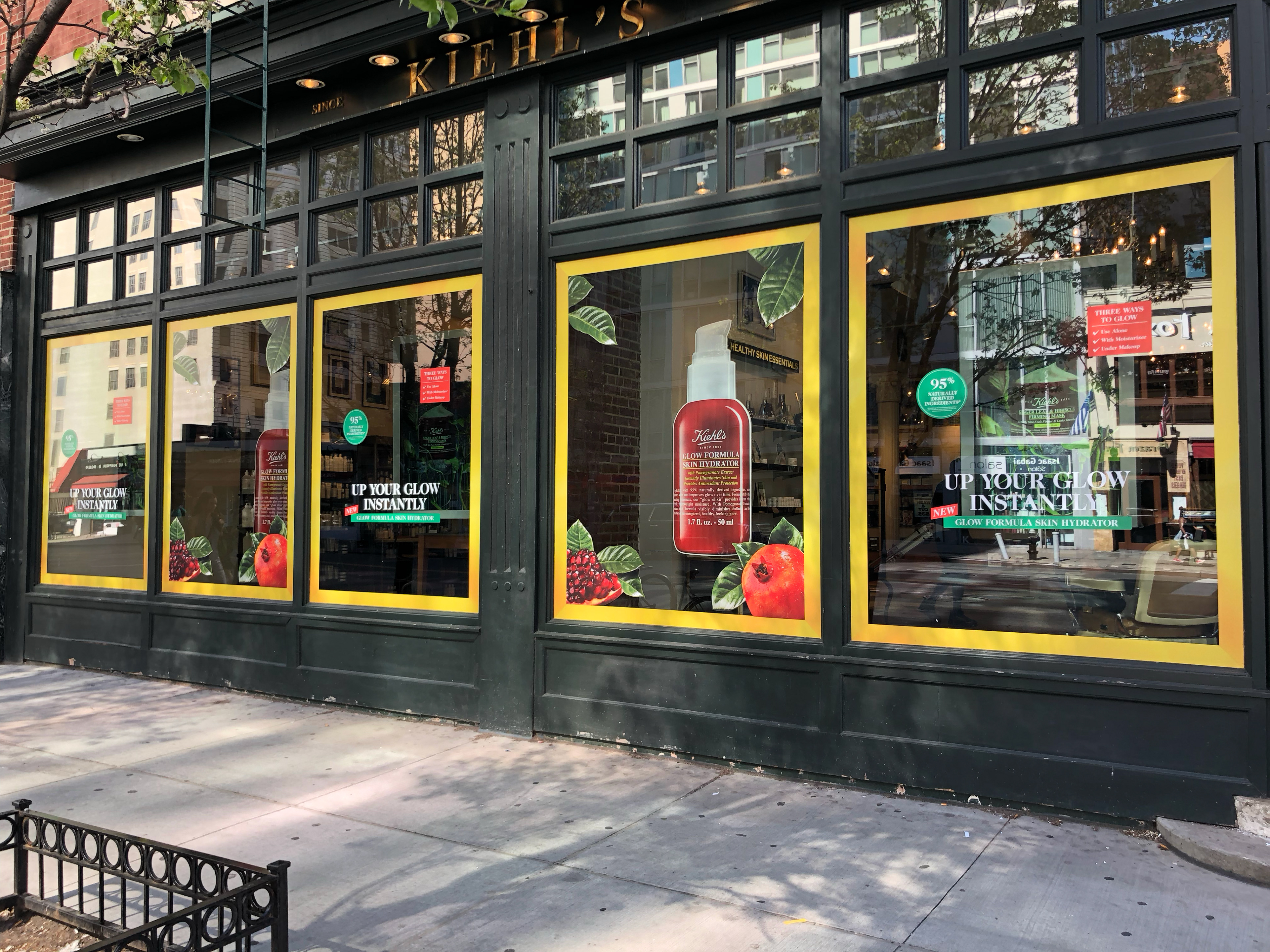 Kiehl's — in-store environment.