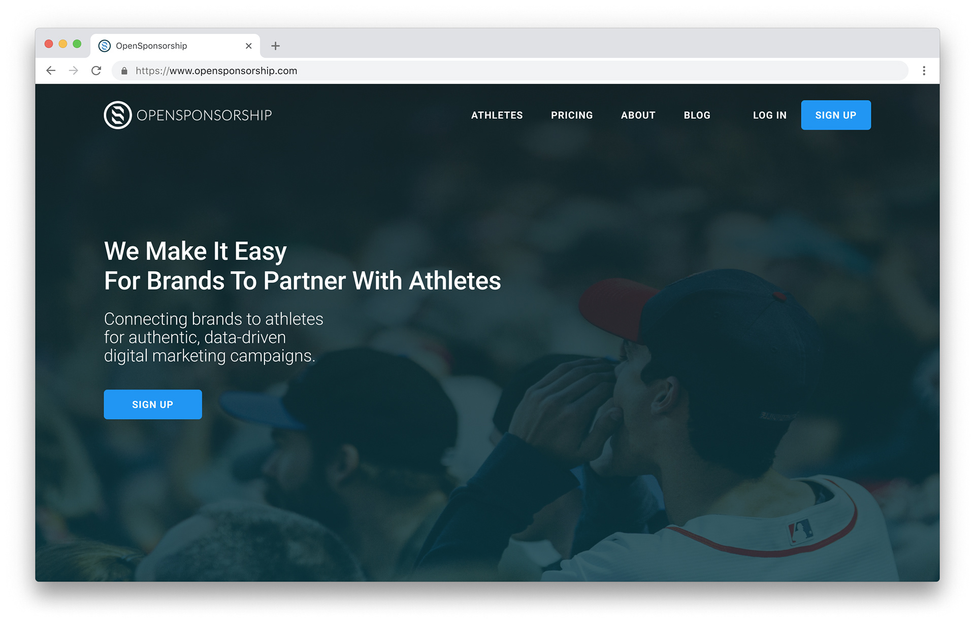 New sign-up flow.