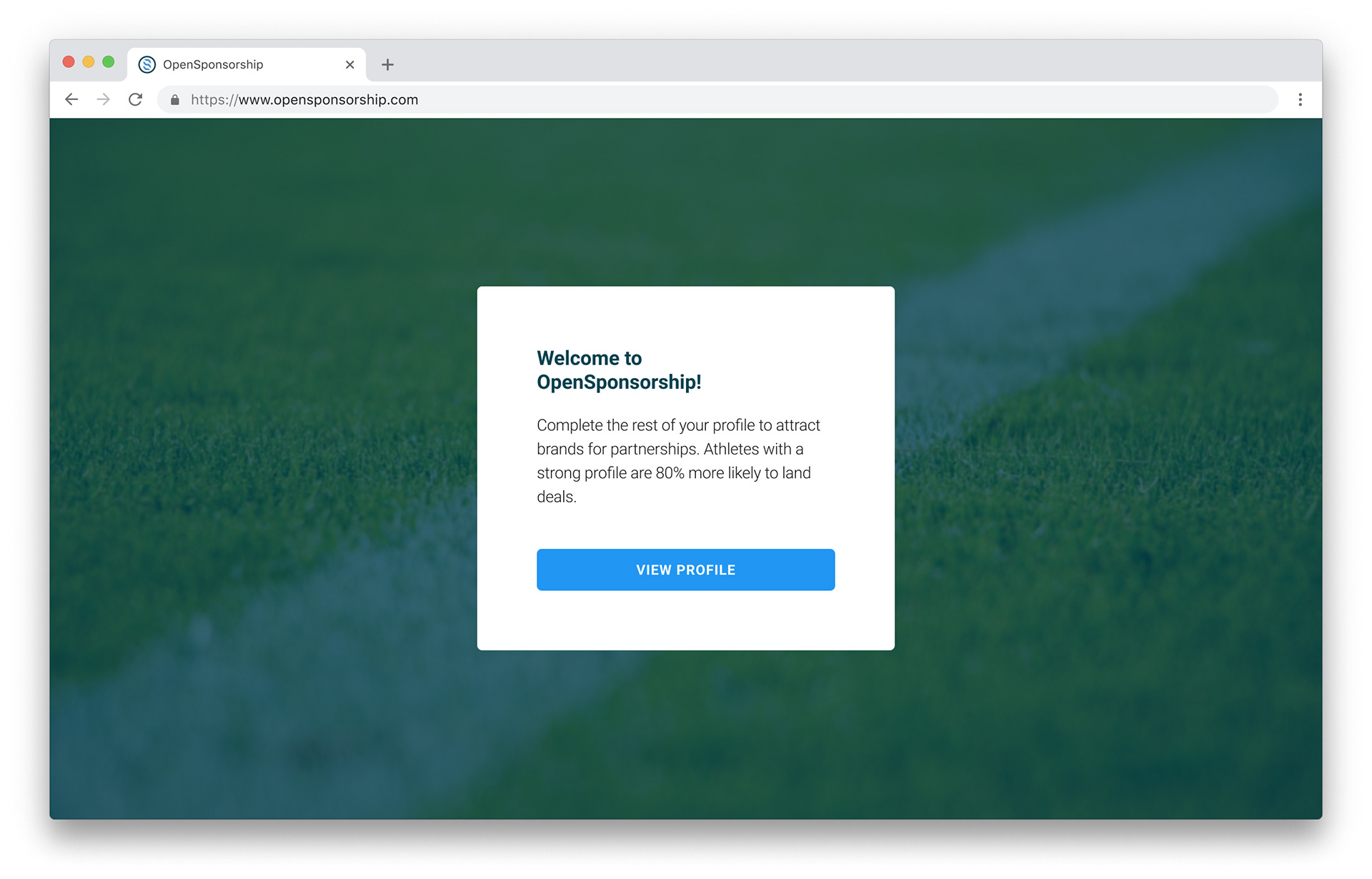 New sign-up flow.